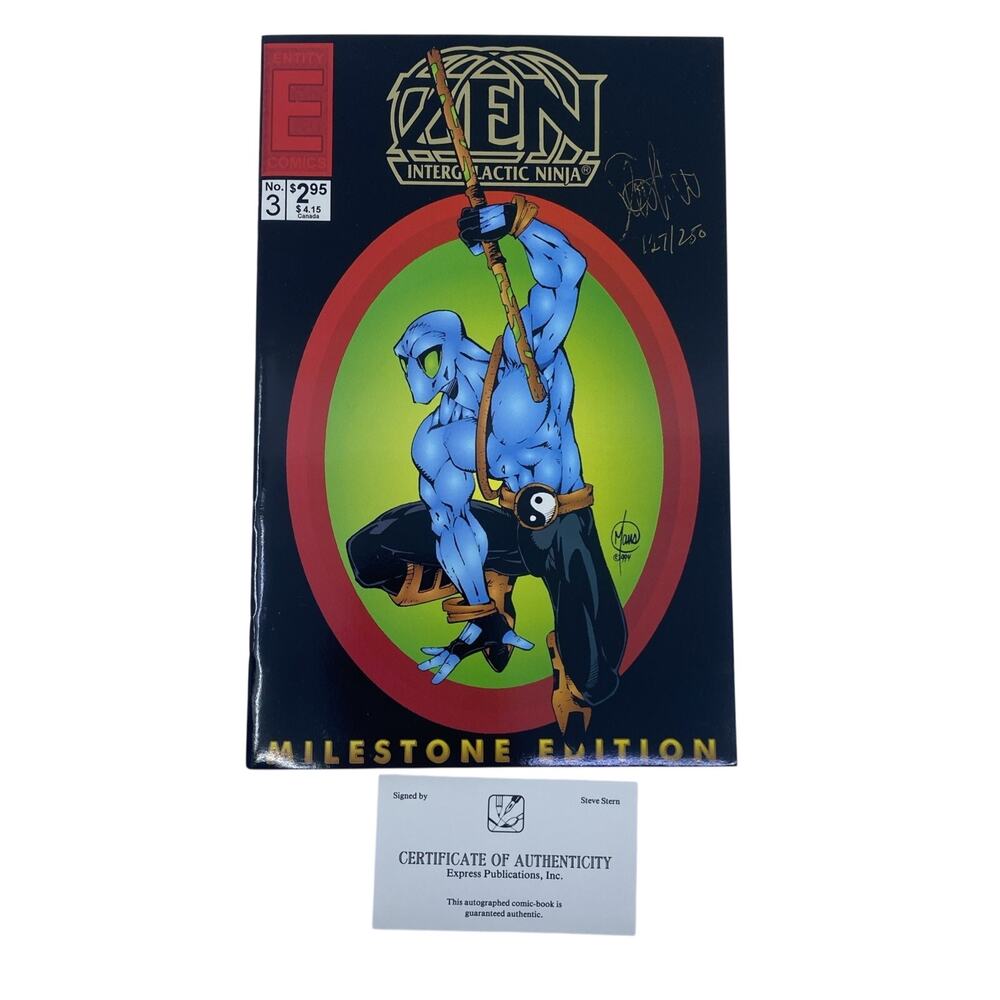 Zen Intergalactic Ninja #3 1994 Signed Steve Stern Comic Book w/ COA